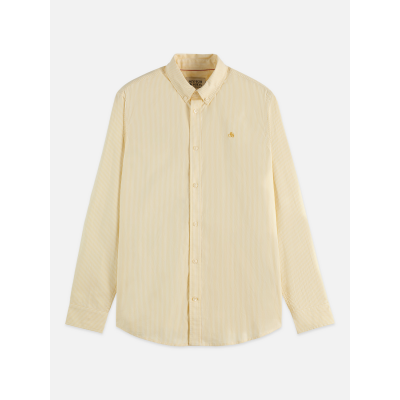 SCOTCH AND SODA - SEASONAL CORE STRIPED OXFORD REGULAR-FIT SHIRT