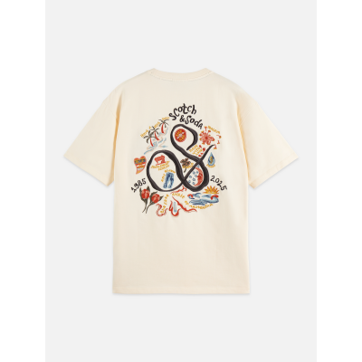 SCOTCH AND SODA - THE 40TH ANNIVERSARY RELAXED-FIT EMBROIDERY T-