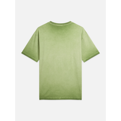 SCOTCH AND SODA - EMBROIDERED ARTWORK RELAXEDFIT GARMENTDYED TSH