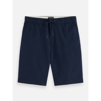 SCOTCH AND SODA - CORE FAVE COTTON-LINEN TWILL BERMUDA SHORT