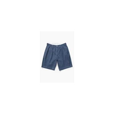 SERVICE WORKS - PINSTRIPE DENIM PART SHORTS
